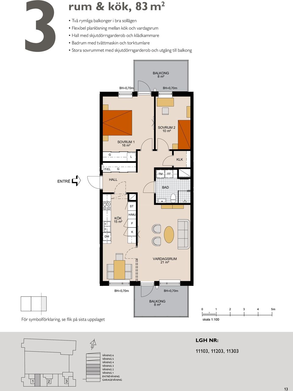 m² Ö 15 m² VARDASRUM 21 m² VARDASRUM 21 m² BAON BAON 0 4 5m ör symbolförklaring, se flik på sista uppslaget PAN 16, 6 TR PAN 15, 5 TR PAN 14, 4 TR PAN 13, 3 TR PAN 12, 2 TR PAN 11, 1 TR PAN 10, PAN