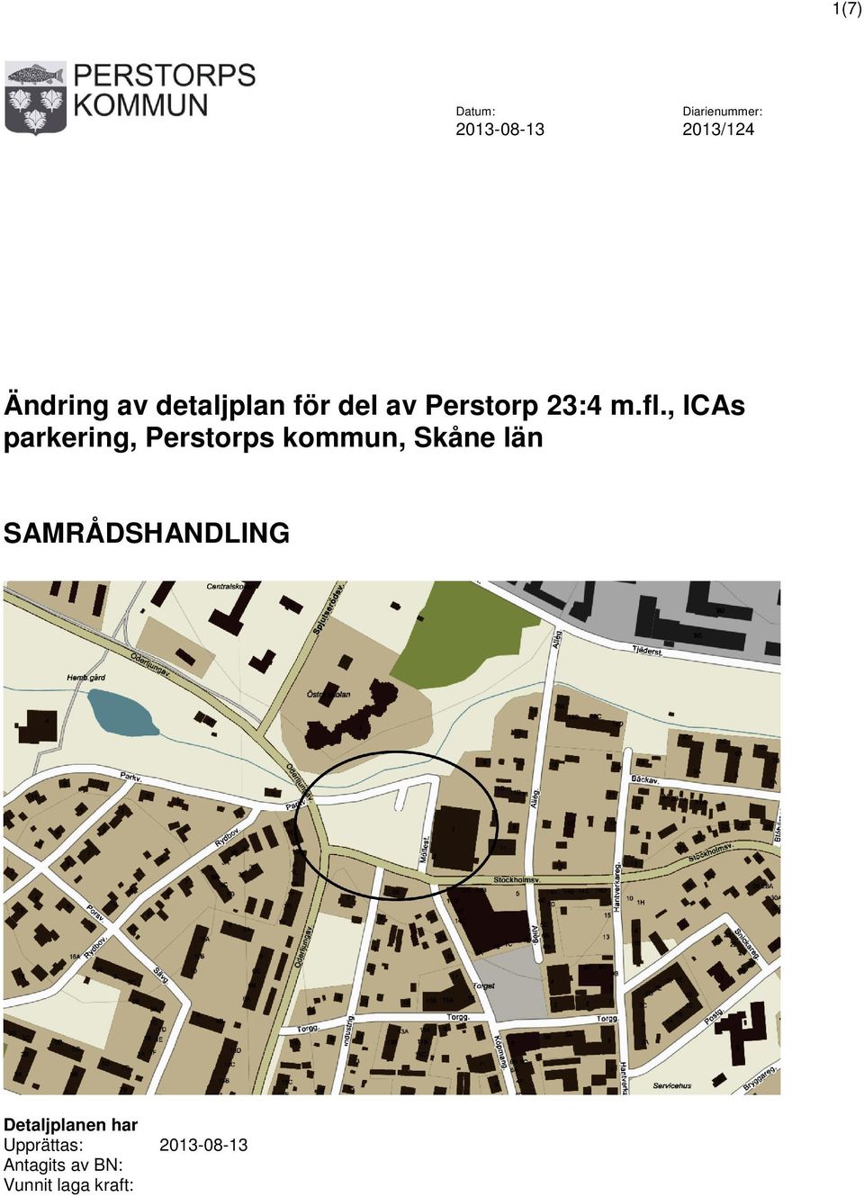 , ICAs parkering, Perstorps kommun, Skåne län