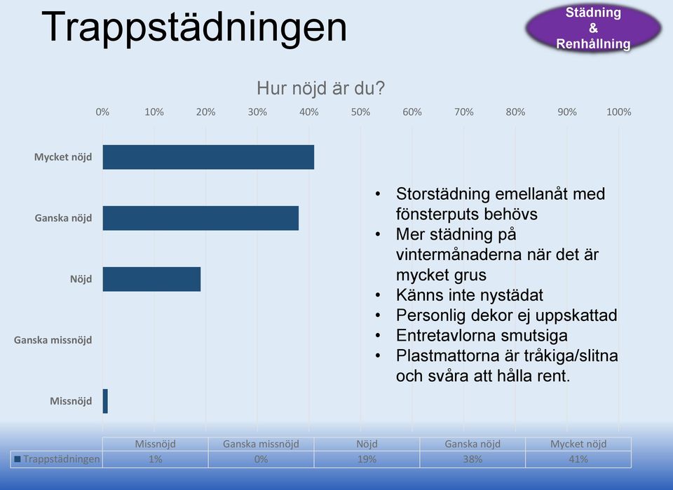 fönsterputs behövs Mer städning på vintermånaderna när det är mycket grus Känns inte nystädat Personlig dekor ej