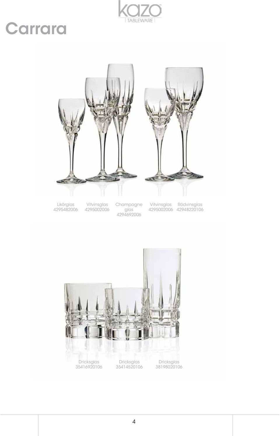 Vitvinsglas 4295002006 Rödvinsglas