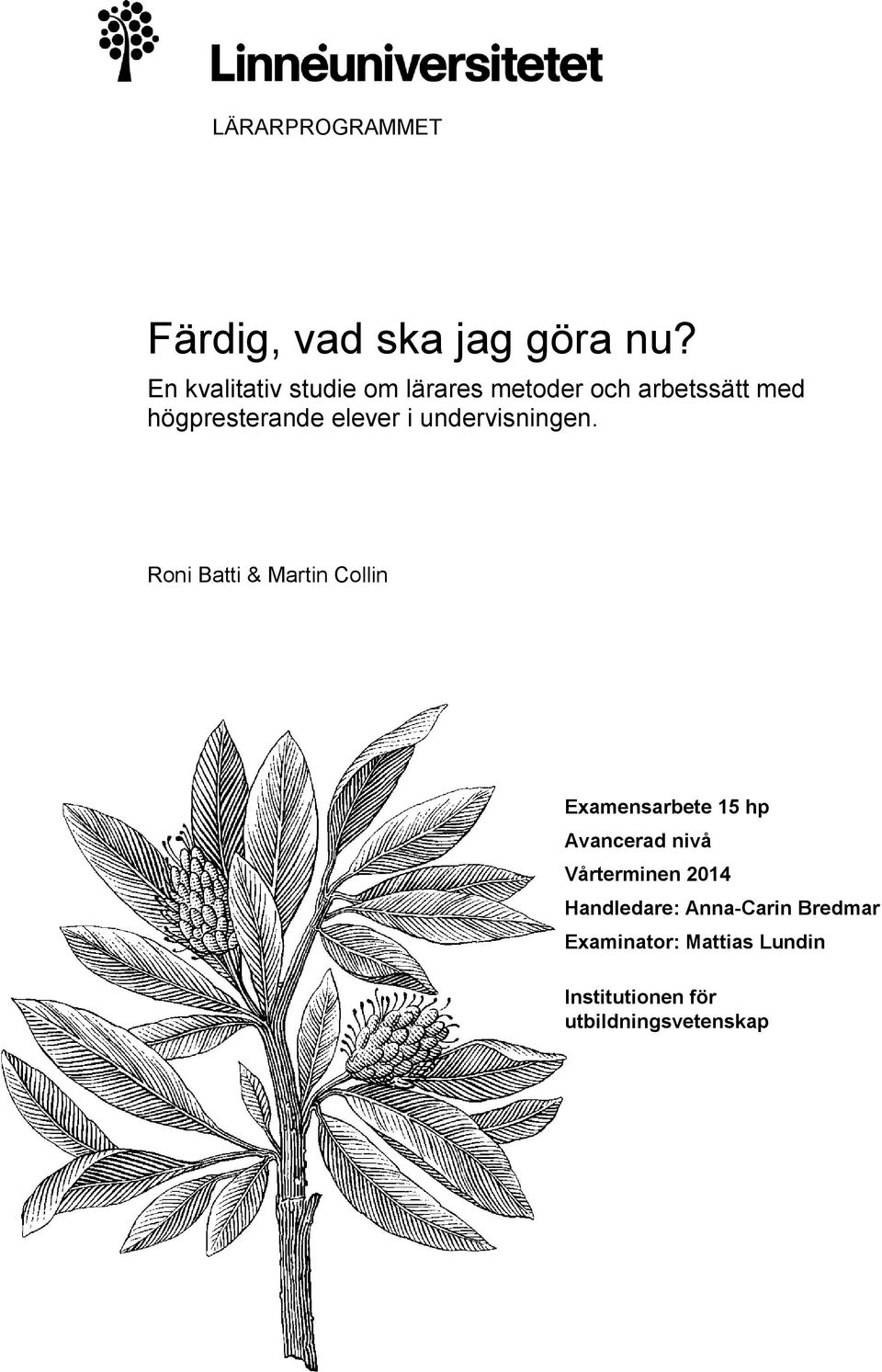 elever i undervisningen.