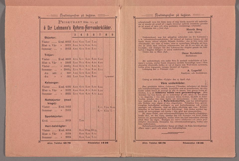 seendenöerträa dylka så äl ägers som W11lenensystemen hlka äen begagnatsntygas härmed på begäran Ldköpng den Februar 1896 A Lagerlö Bataljons och Stadsläkare; 3 3 37 1 17 1 16 18 9 Lzärmar Kal 7 6m 3