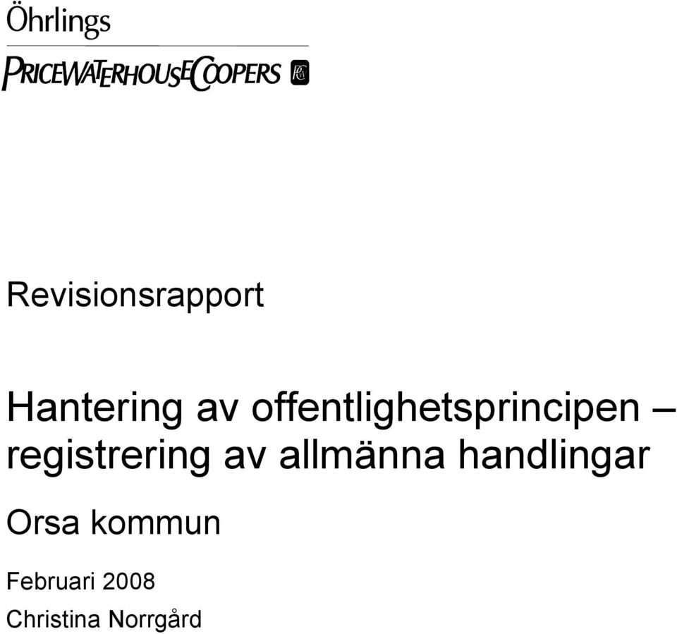 registrering av allmänna