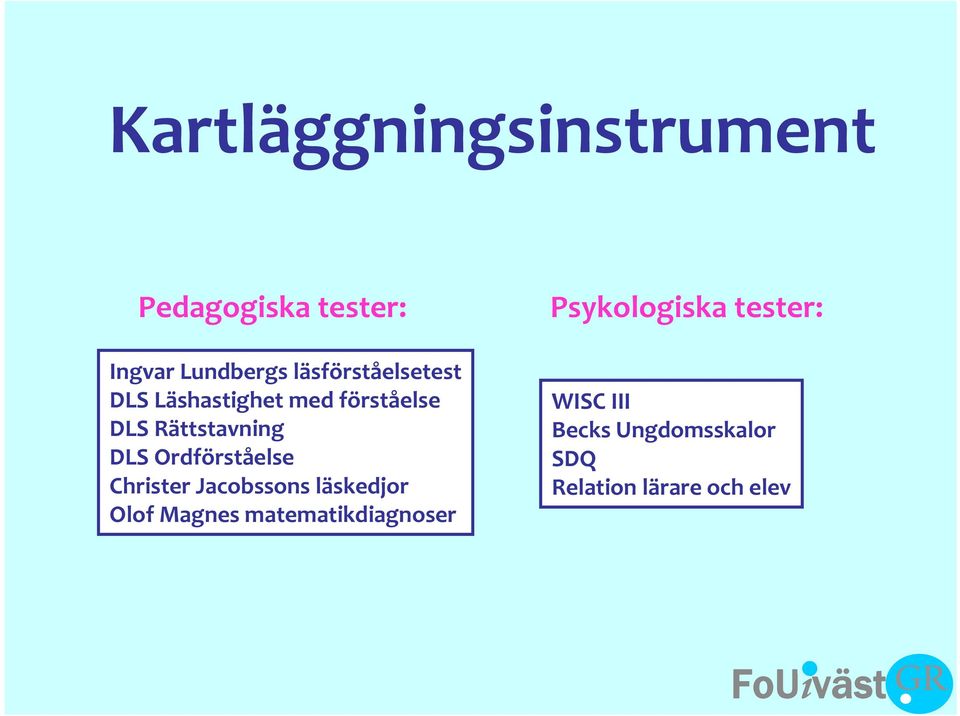 Ordförståelse Christer Jacobssons läskedjor Olof Magnes