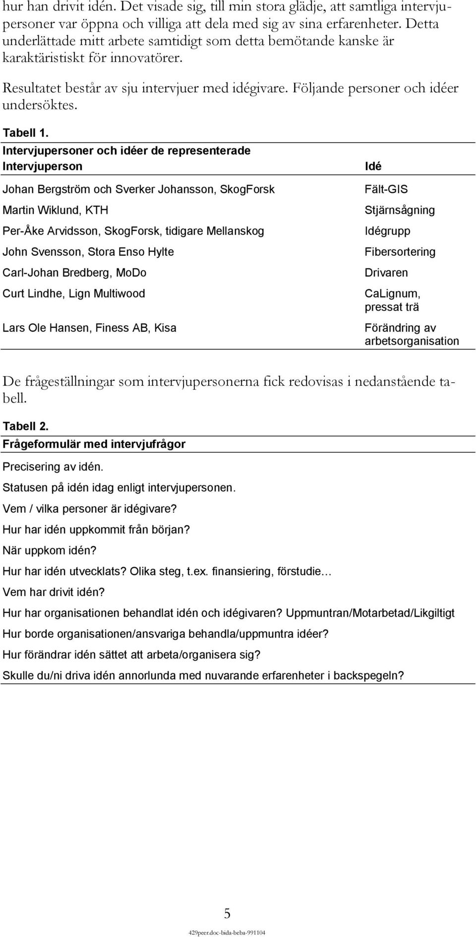 Tabell 1.