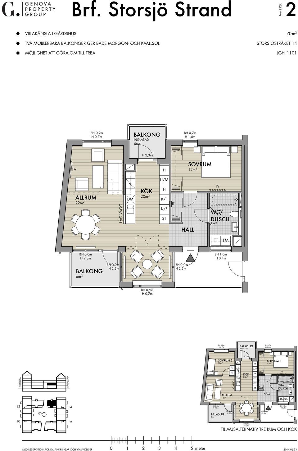 22m 2 LÅ VÄ 20m 2 B 1,0m 0,4m B 0,9m 0,7m B 0,9m 0,7m INLASAD m 2 m 2 LÅ
