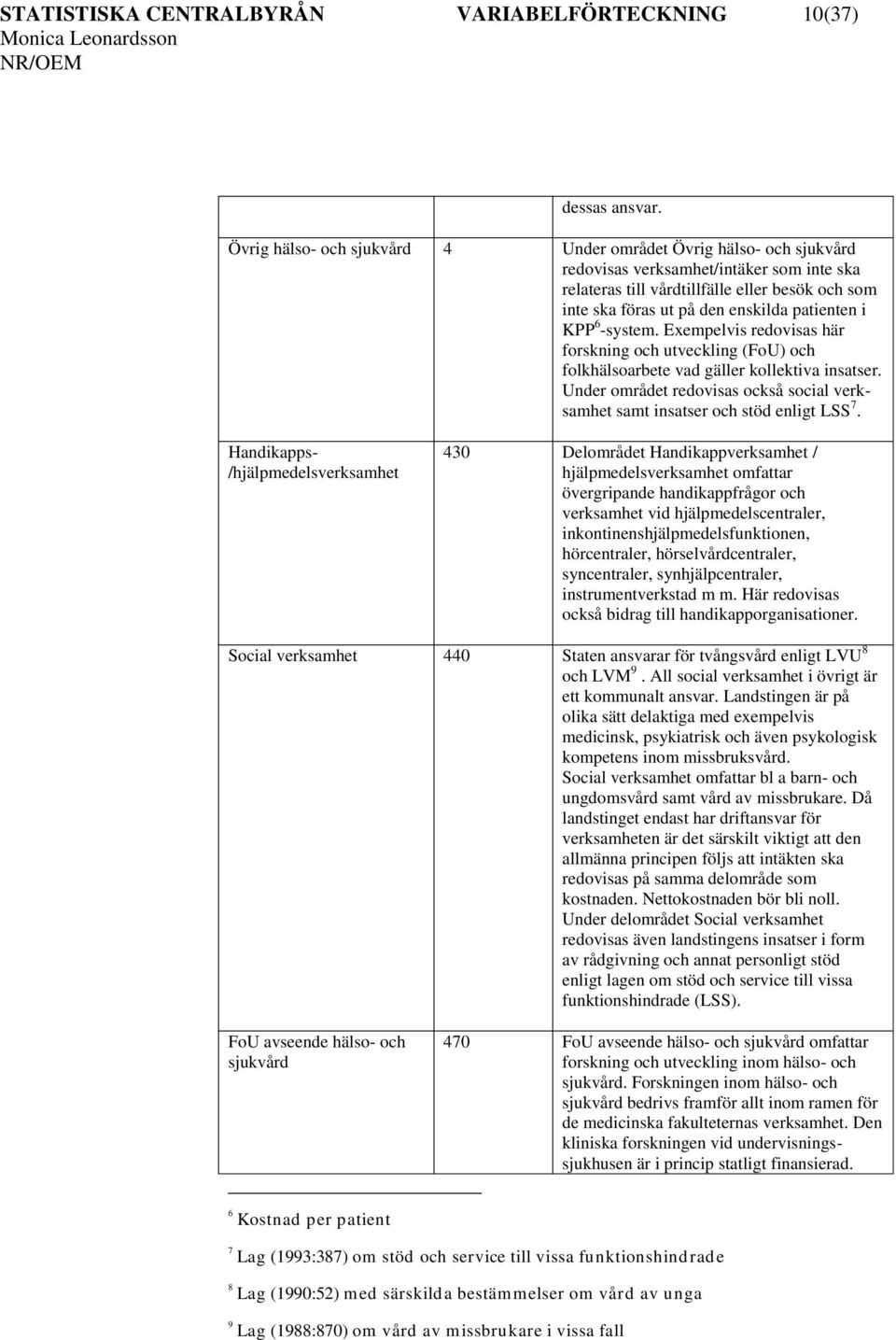 patienten i KPP 6 -system. Exempelvis redovisas här forskning och utveckling (FoU) och folkhälsoarbete vad gäller kollektiva insatser.