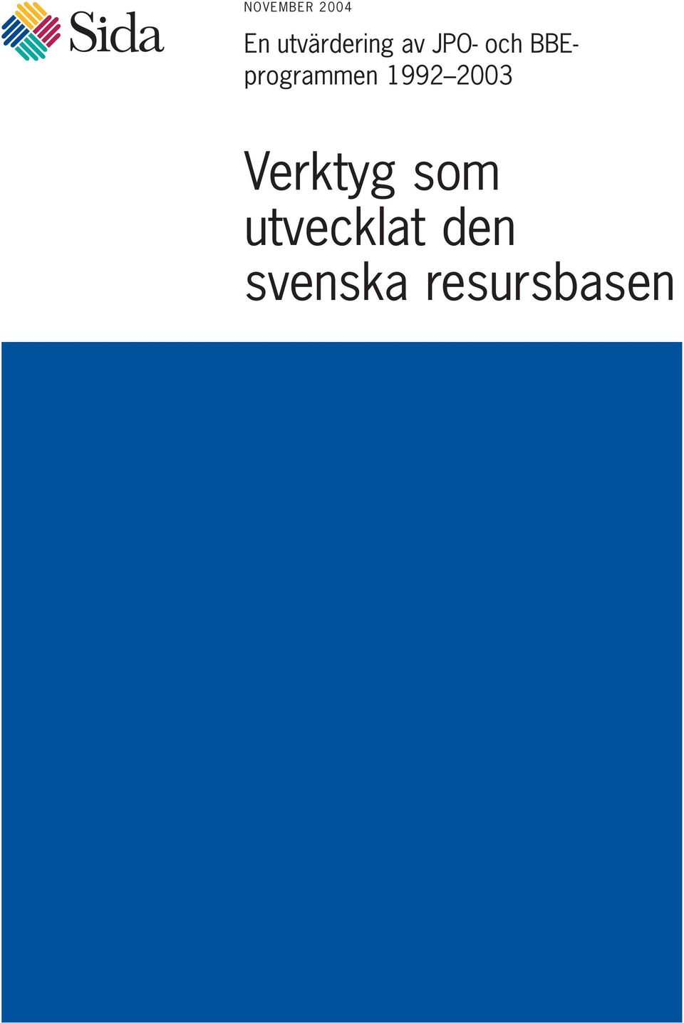BBEprogrammen 1992 2003