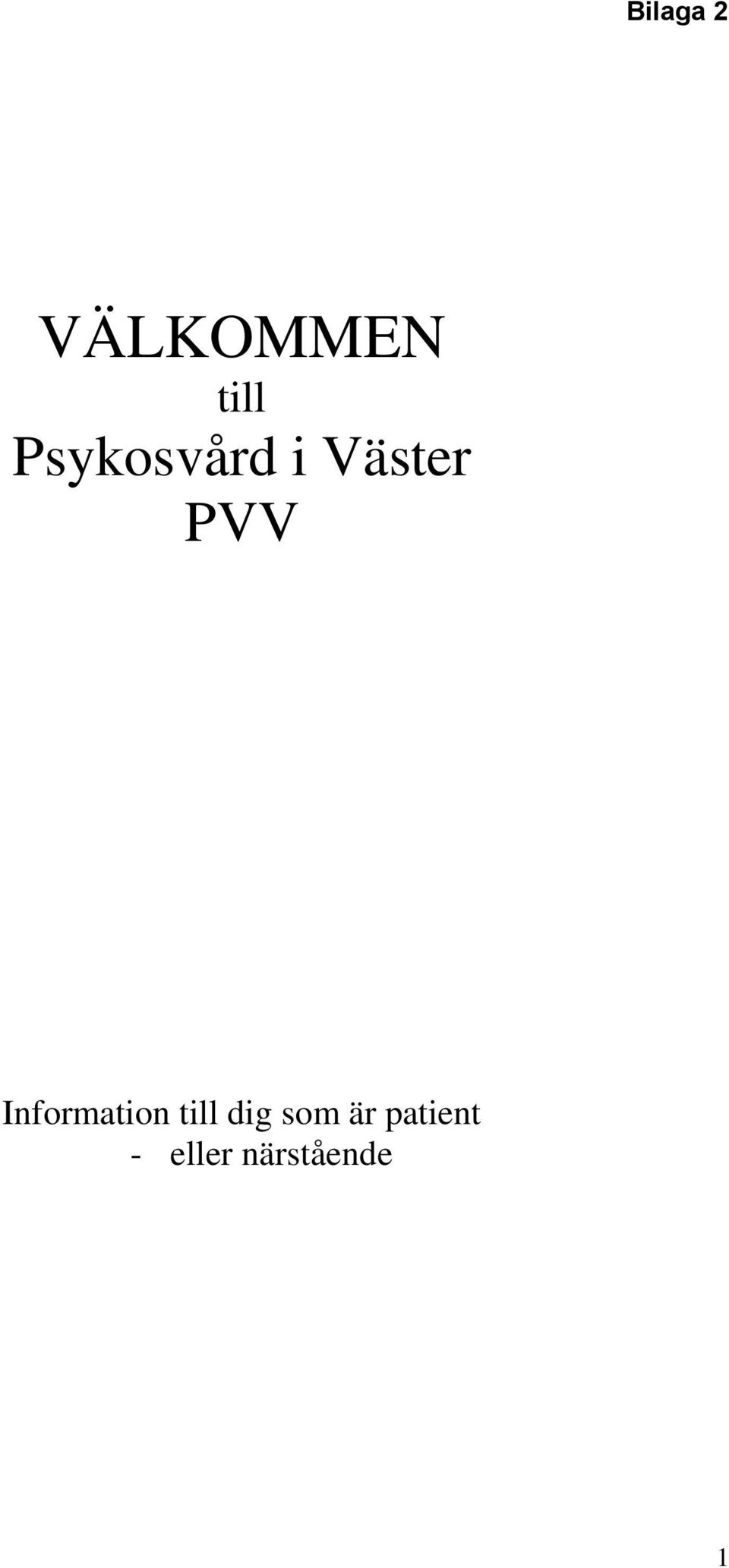 Information till dig som