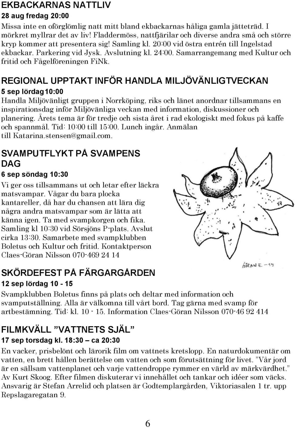 Samarrangemang med Kultur och fritid och Fågelföreningen FiNk.