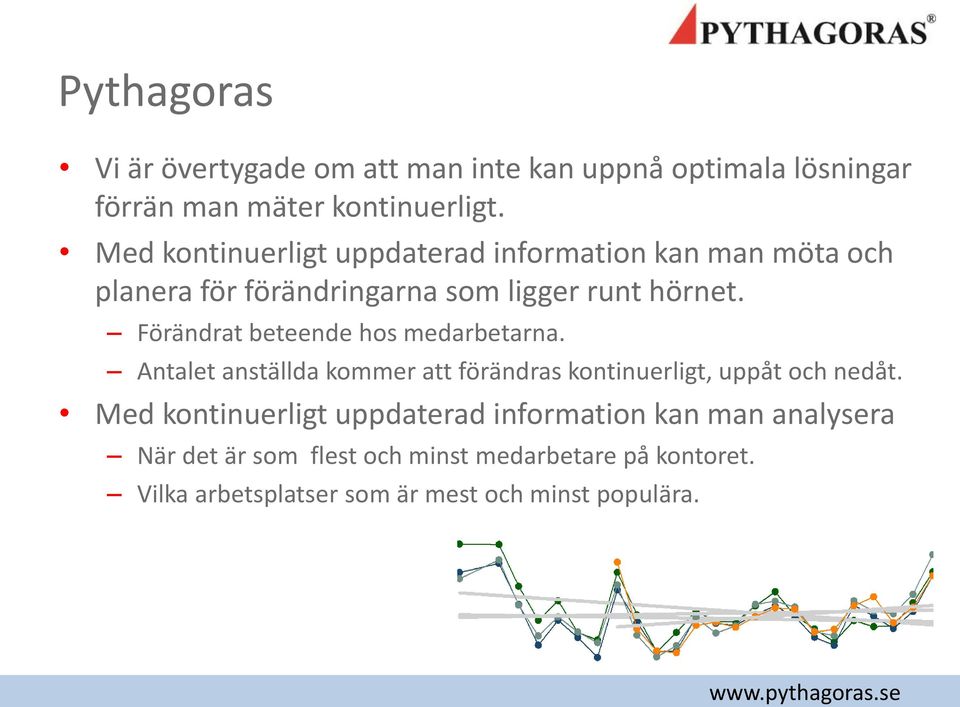 Förändrat beteende hos medarbetarna. Antalet anställda kommer att förändras kontinuerligt, uppåt och nedåt.