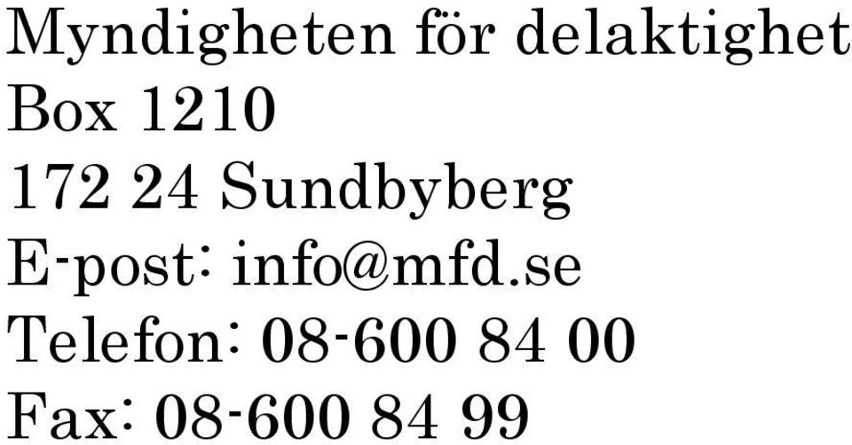 E-post: info@mfd.