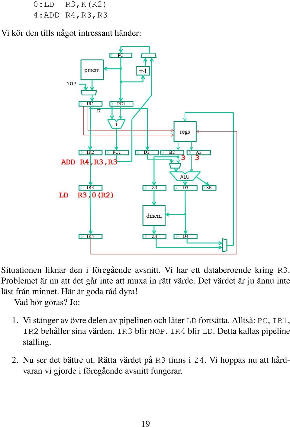 Här är goda råd dyra! Vad bör göras? Jo: 1. Vi stänger av övre delen av pipelinen och låter LD fortsätta.