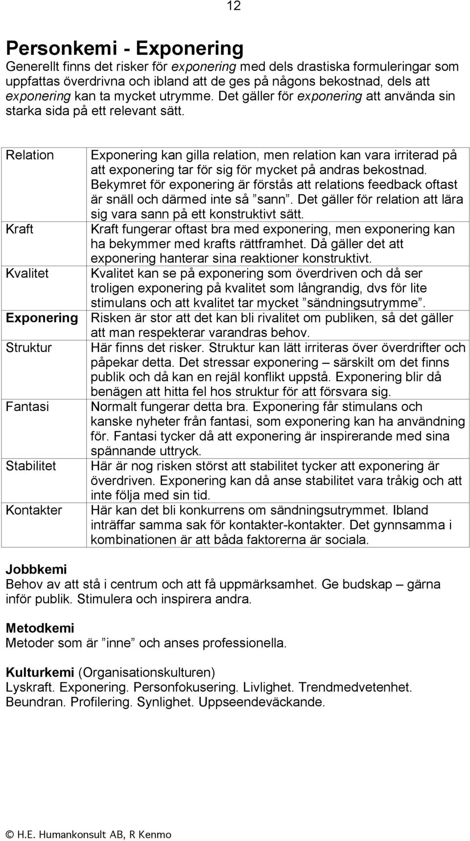 Relation Exponering kan gilla relation, men relation kan vara irriterad på att exponering tar för sig för mycket på andras bekostnad.