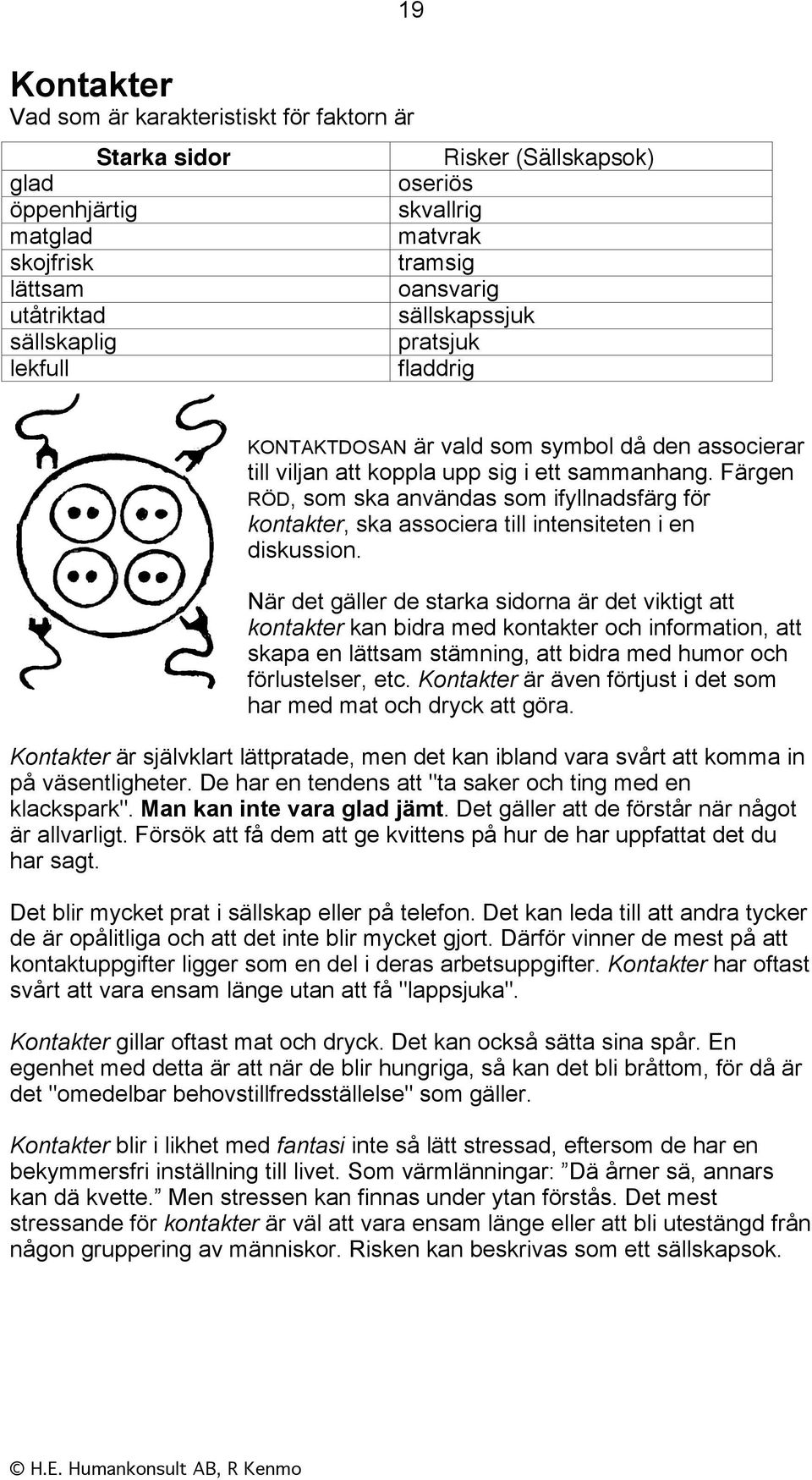 Färgen RÖD, som ska användas som ifyllnadsfärg för kontakter, ska associera till intensiteten i en diskussion.