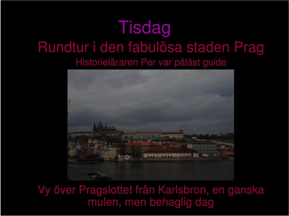 guide Vy över Pragslottet från