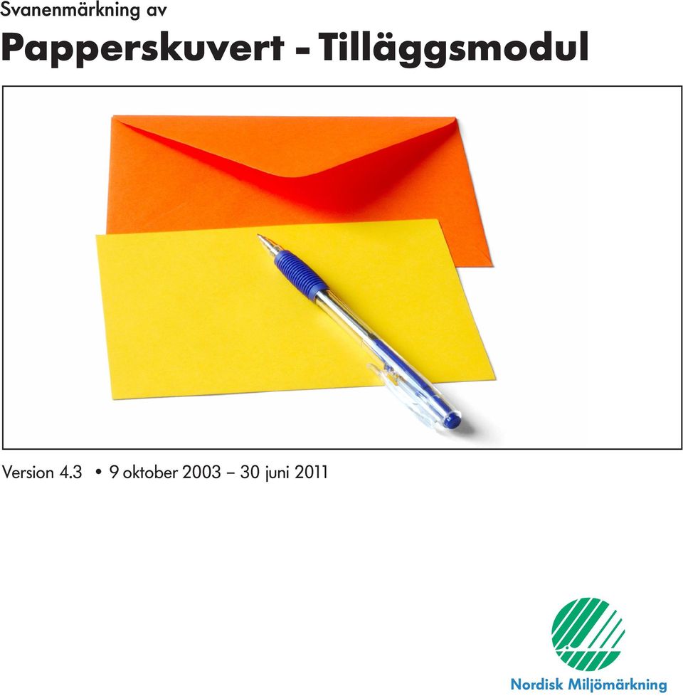 Tilläggsmodul Version 4.