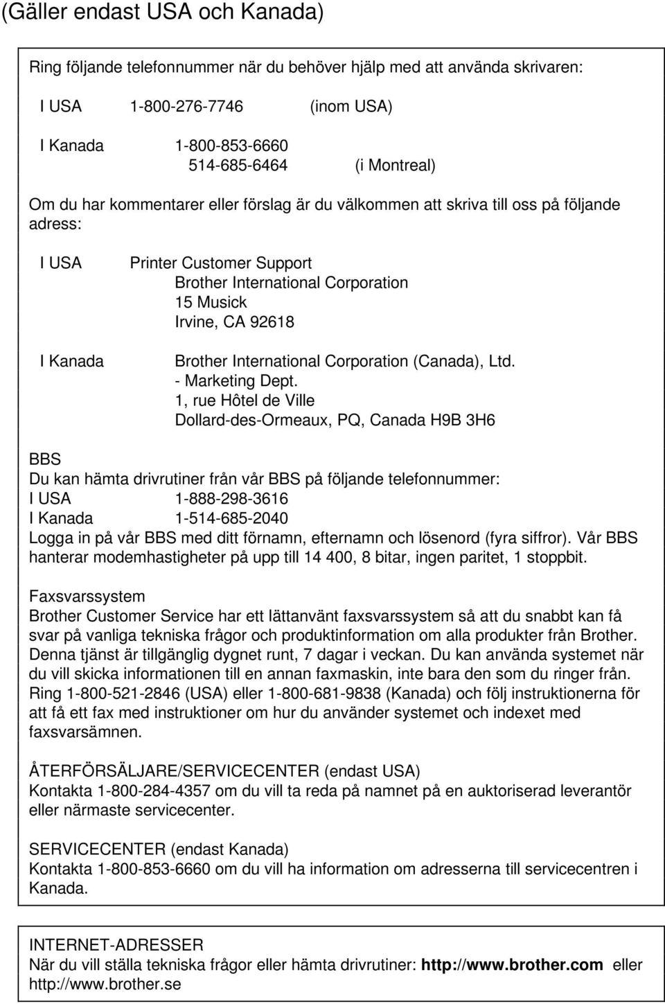 International Corporation (Canada), Ltd. - Marketing Dept.