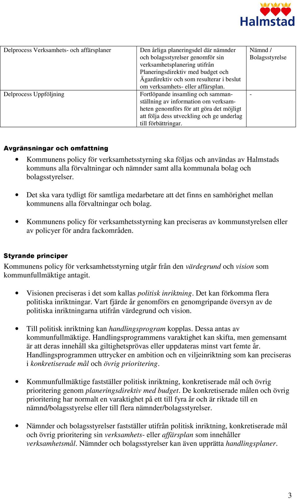 Fortlöpande insamling och sammanställning av information om verksamheten genomförs för att göra det möjligt att följa dess utveckling och ge underlag till förbättringar.