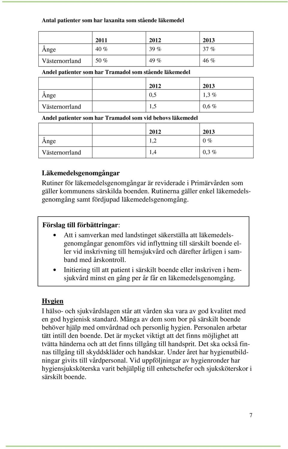 reviderade i Primärvården som gäller kommunens särskilda boenden. Rutinerna gäller enkel läkemedelsgenomgång samt fördjupad läkemedelsgenomgång.