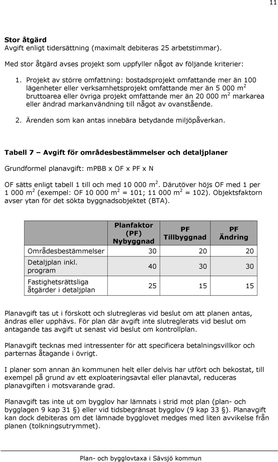 markarea eller ändrad markanvändning till något av ovanstående. 2. Ärenden som kan antas innebära betydande miljöpåverkan.