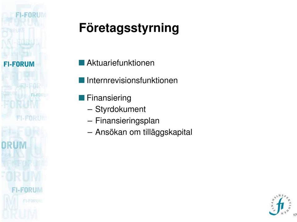 Internrevisionsfunktionen