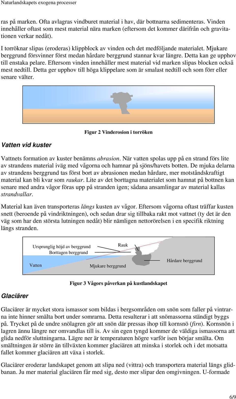 Detta kan ge upphov till enstaka pelare. Eftersom vinden innehåller mest material vid marken slipas blocken också mest nedtill.