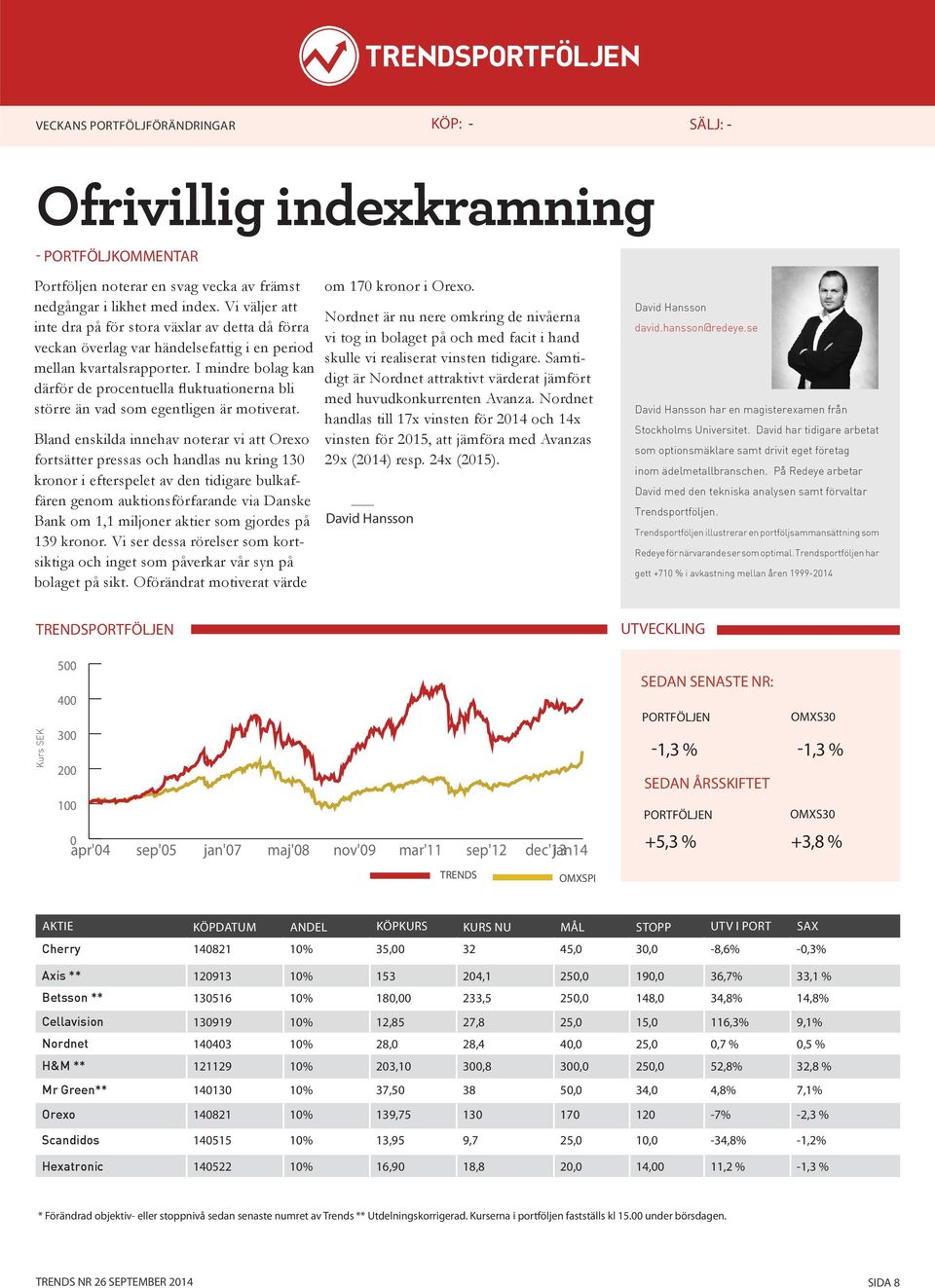 I mindre bolag kan därför de procentuella uktuationerna bli större än vad som egentligen är motiverat.