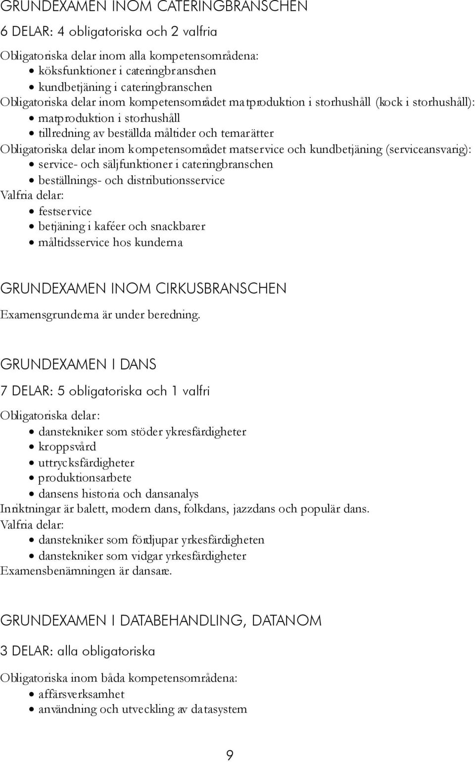 kompetensområdet matservice och kundbetjäning (serviceansvarig): service- och säljfunktioner i cateringbranschen beställnings- och distributionsservice festservice betjäning i kaféer och snackbarer