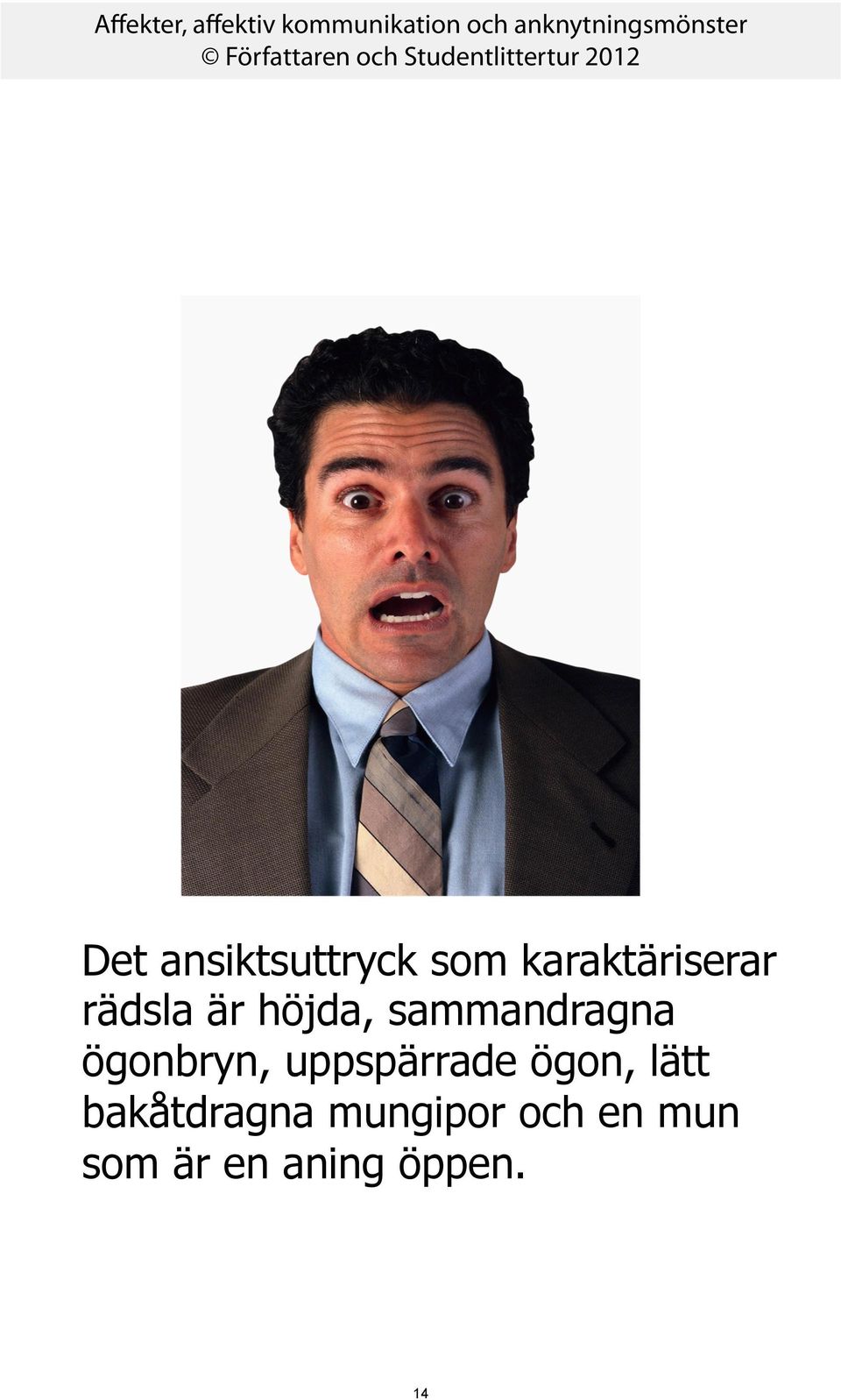 uppspärrade ögon, lätt bakåtdragna