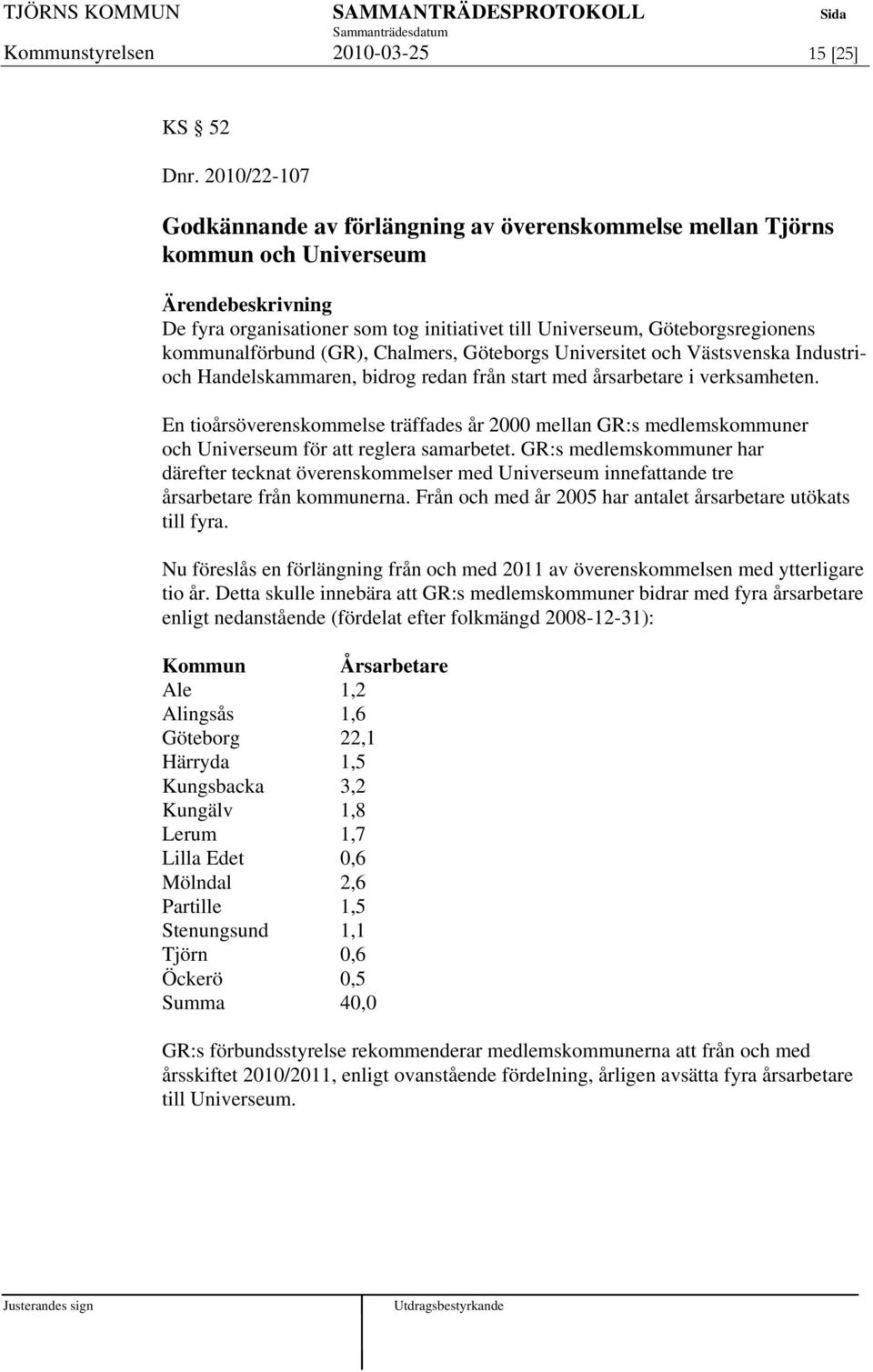 Chalmers, Göteborgs Universitet och Västsvenska Industrioch Handelskammaren, bidrog redan från start med årsarbetare i verksamheten.