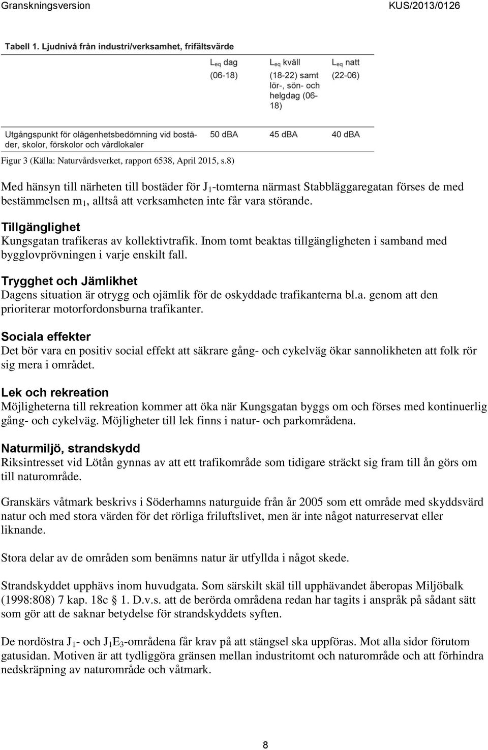 Tillgänglighet Kungsgatan trafikeras av kollektivtrafik. Inom tomt beaktas tillgängligheten i samband med bygglovprövningen i varje enskilt fall.