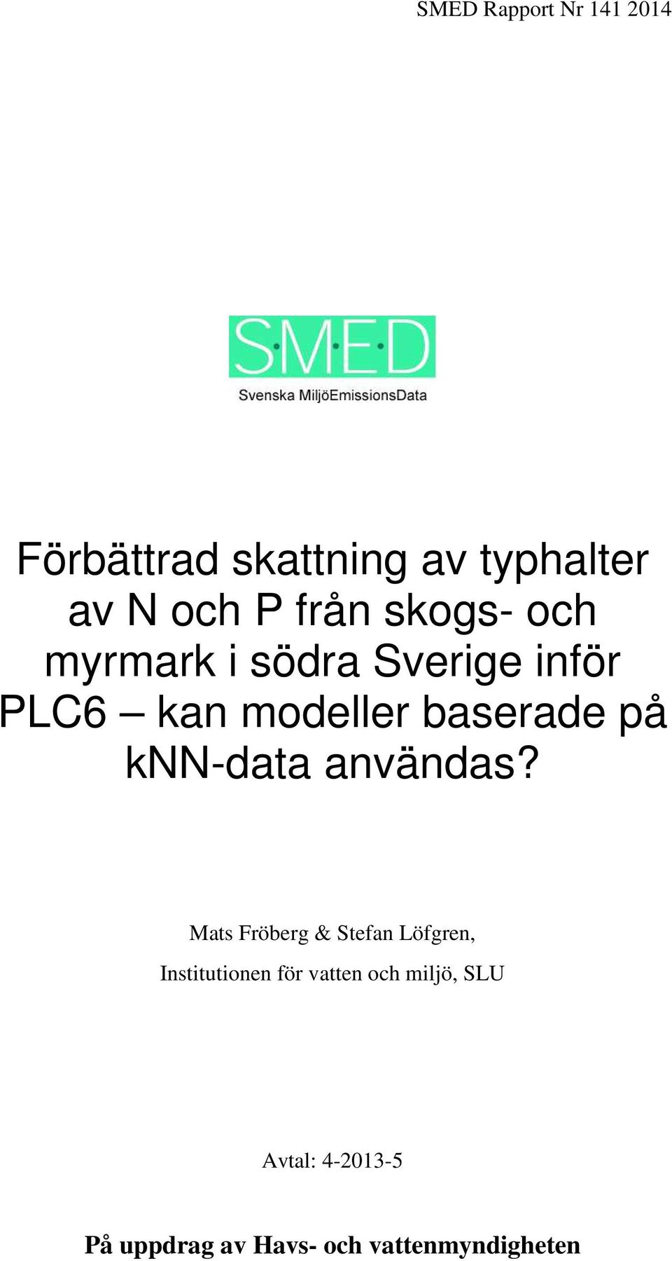 på knn-data användas?