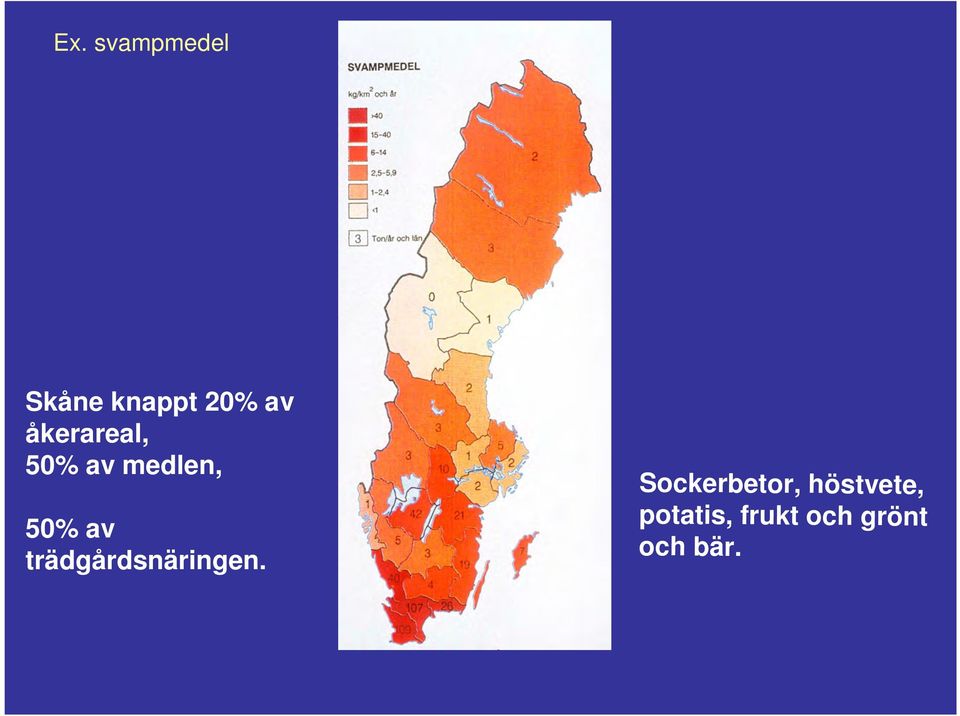 svampmedel Skåne knappt 20% av
