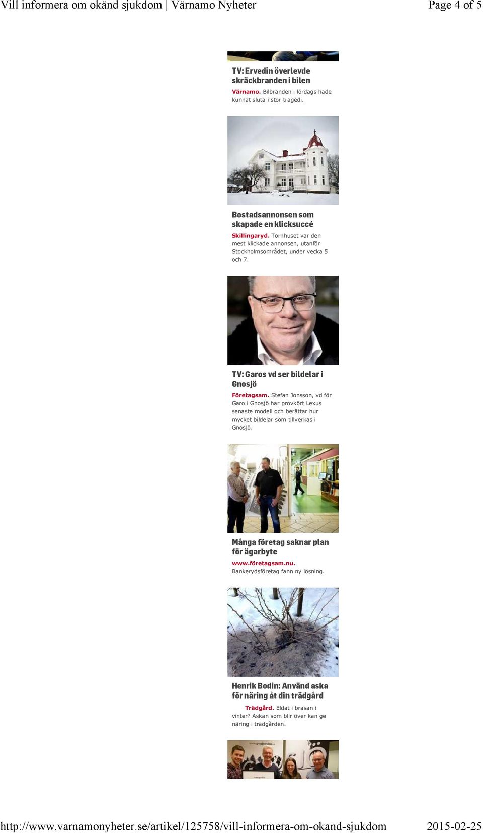 : Garos vd ser bildelar i Gnosjö Företagsam.