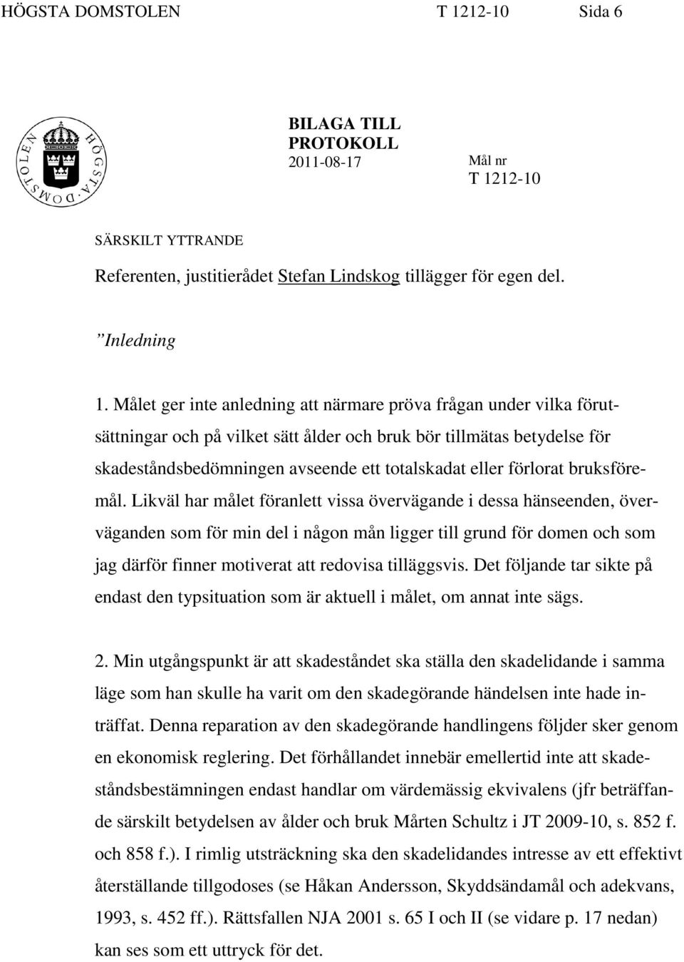 förlorat bruksföremål.