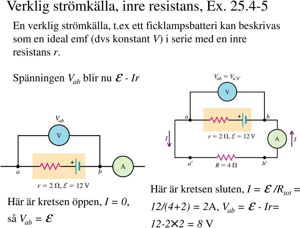 med en inre resistans r.