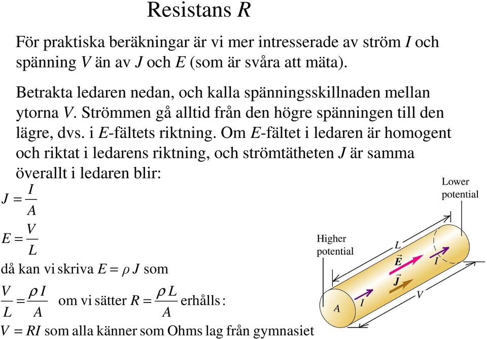 i E-fältets riktning.