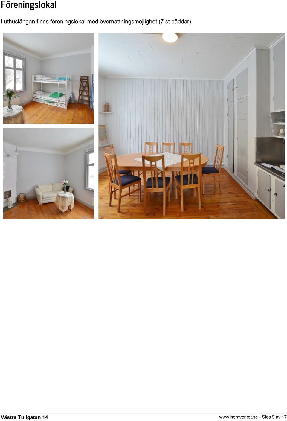 övernattningsmöjlighet (7 st