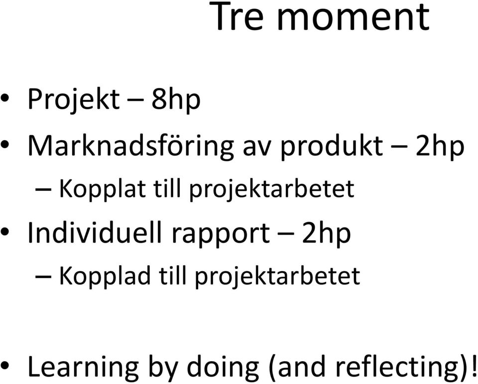 Individuell rapport 2hp Kopplad till