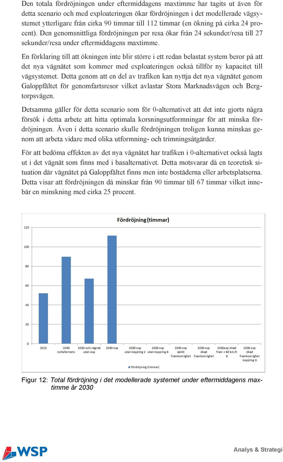 En förklaring till att ökningen inte blir större i ett redan belastat system beror på att det nya vägnätet som kommer med exploateringen också tillför ny kapacitet till vägsystemet.