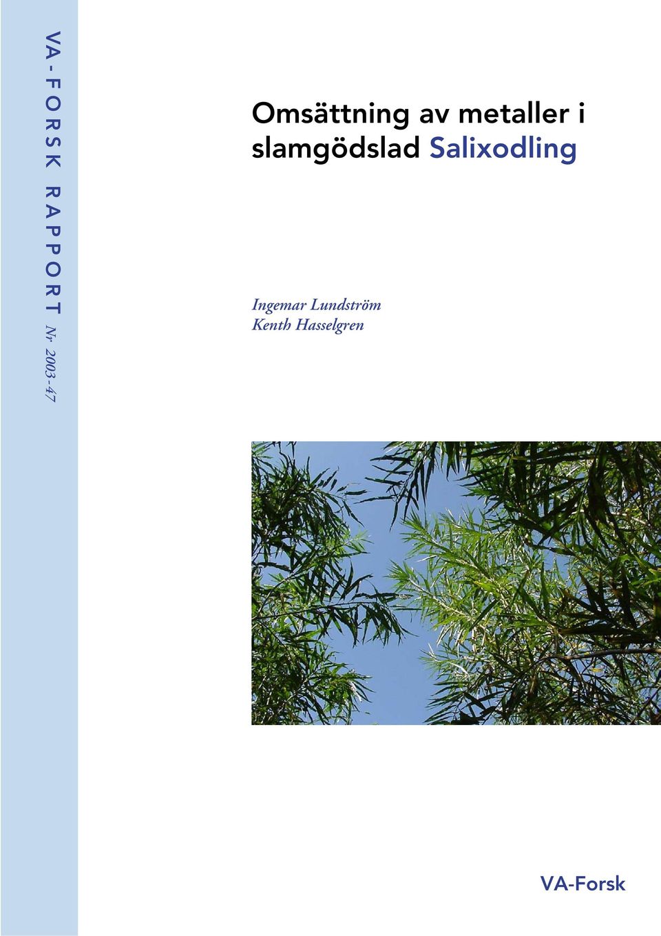 slamgödslad Salixodling Ingemar