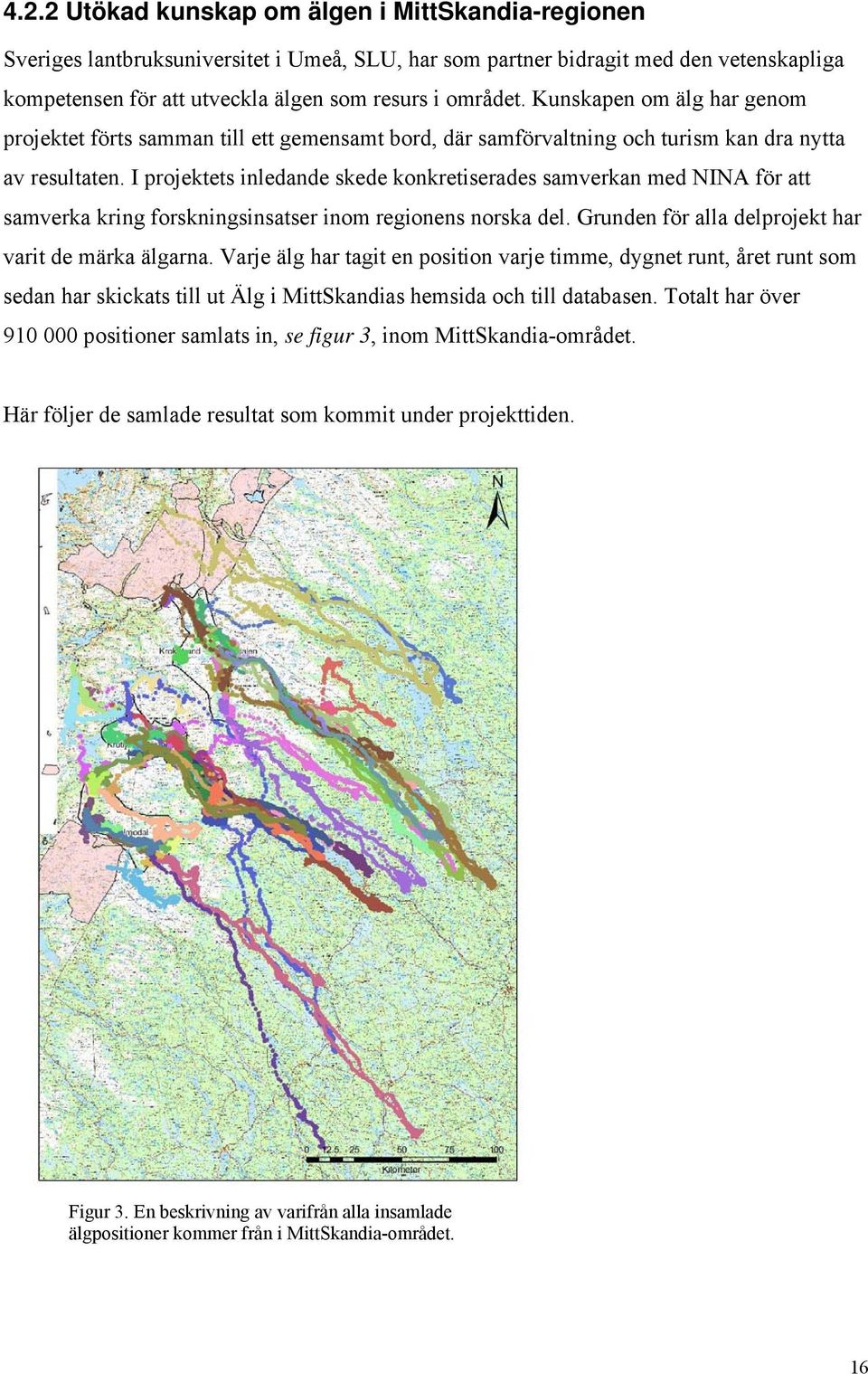 I projektets inledande skede konkretiserades samverkan med NINA för att samverka kring forskningsinsatser inom regionens norska del. Grunden för alla delprojekt har varit de märka älgarna.