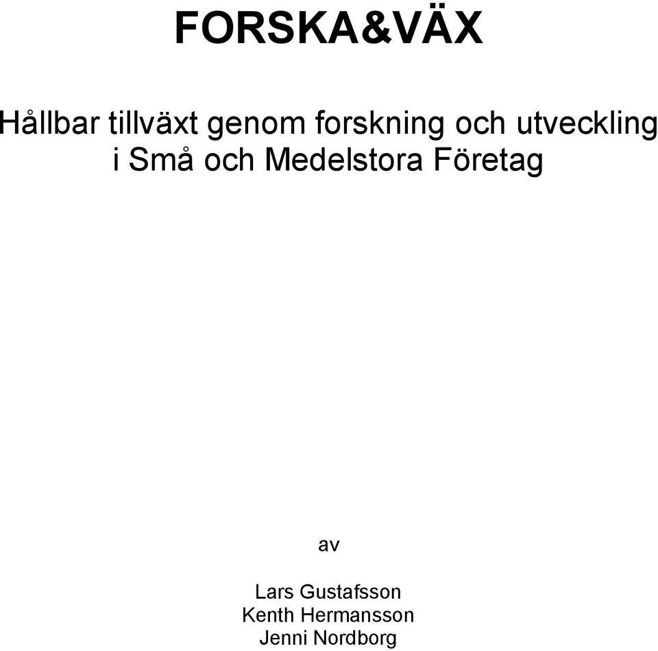 Medelstora Företag av Lars