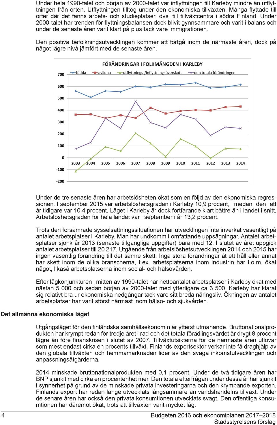 Under 2000-talet har trenden för fl yttningsbalansen dock blivit gynnsammare och varit i balans och under de senaste åren varit klart på plus tack vare immigrationen.