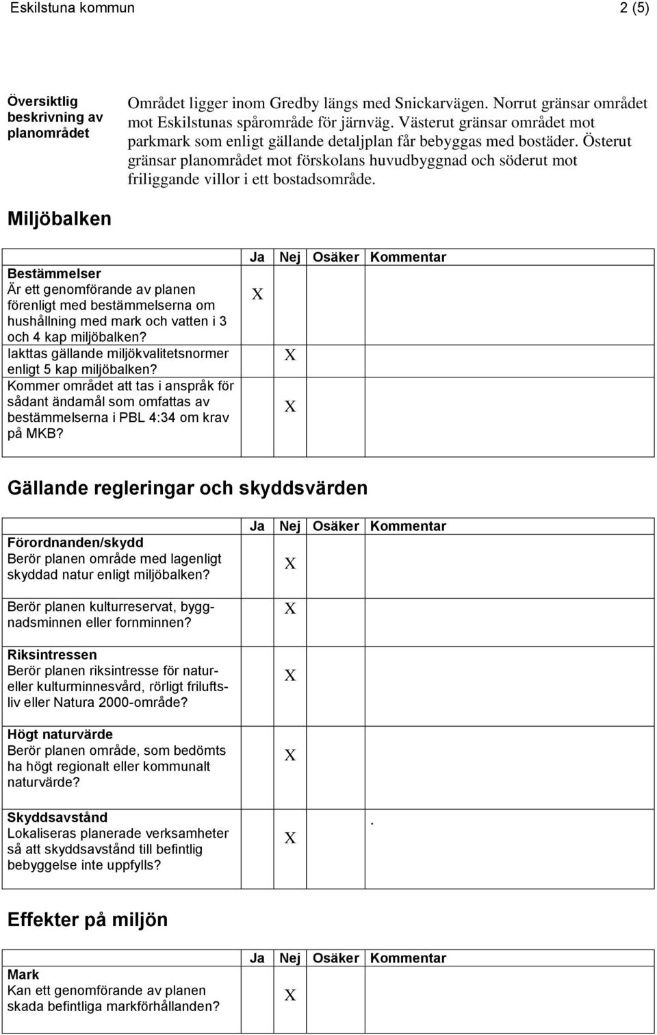 Österut gränsar planområdet mot förskolans huvudbyggnad och söderut mot friliggande villor i ett bostadsområde.