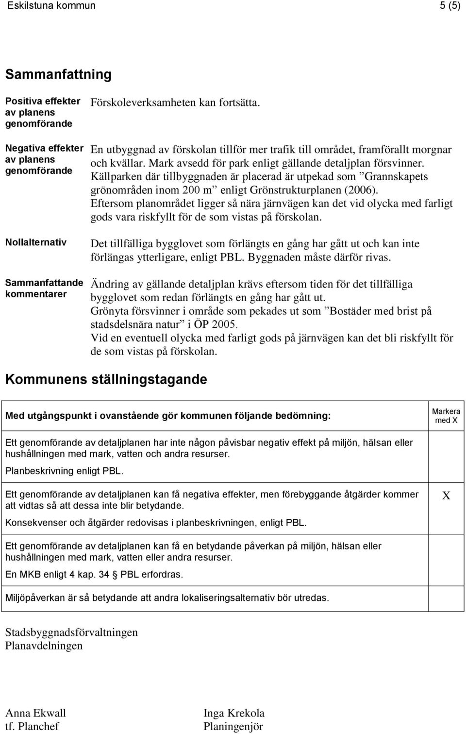 Källparken där tillbyggnaden är placerad är utpekad som Grannskapets grönområden inom 200 m enligt Grönstrukturplanen (2006).