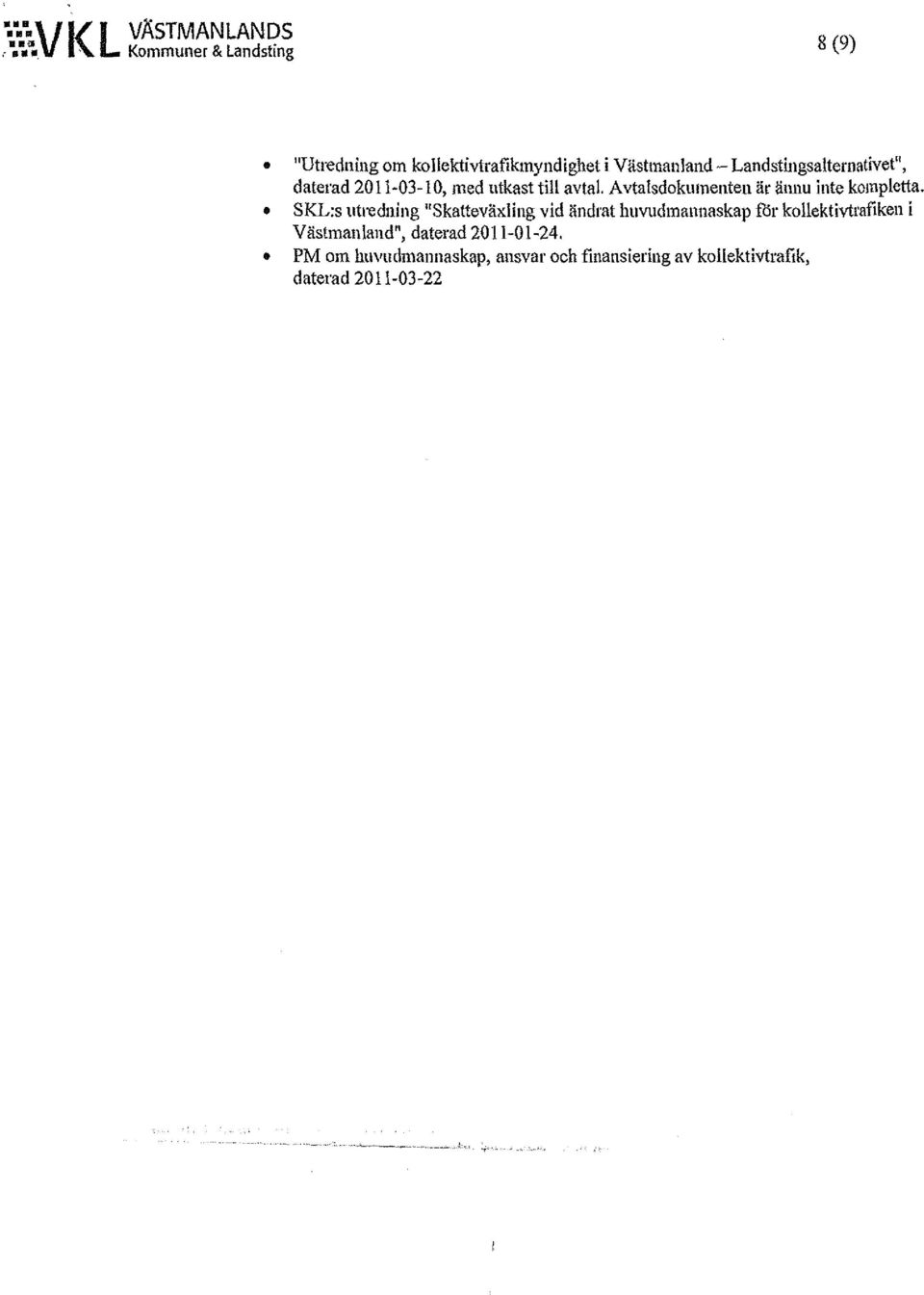 Lalldstillgsalternativet", daterad 2011-03-10, med utkast till avtal.