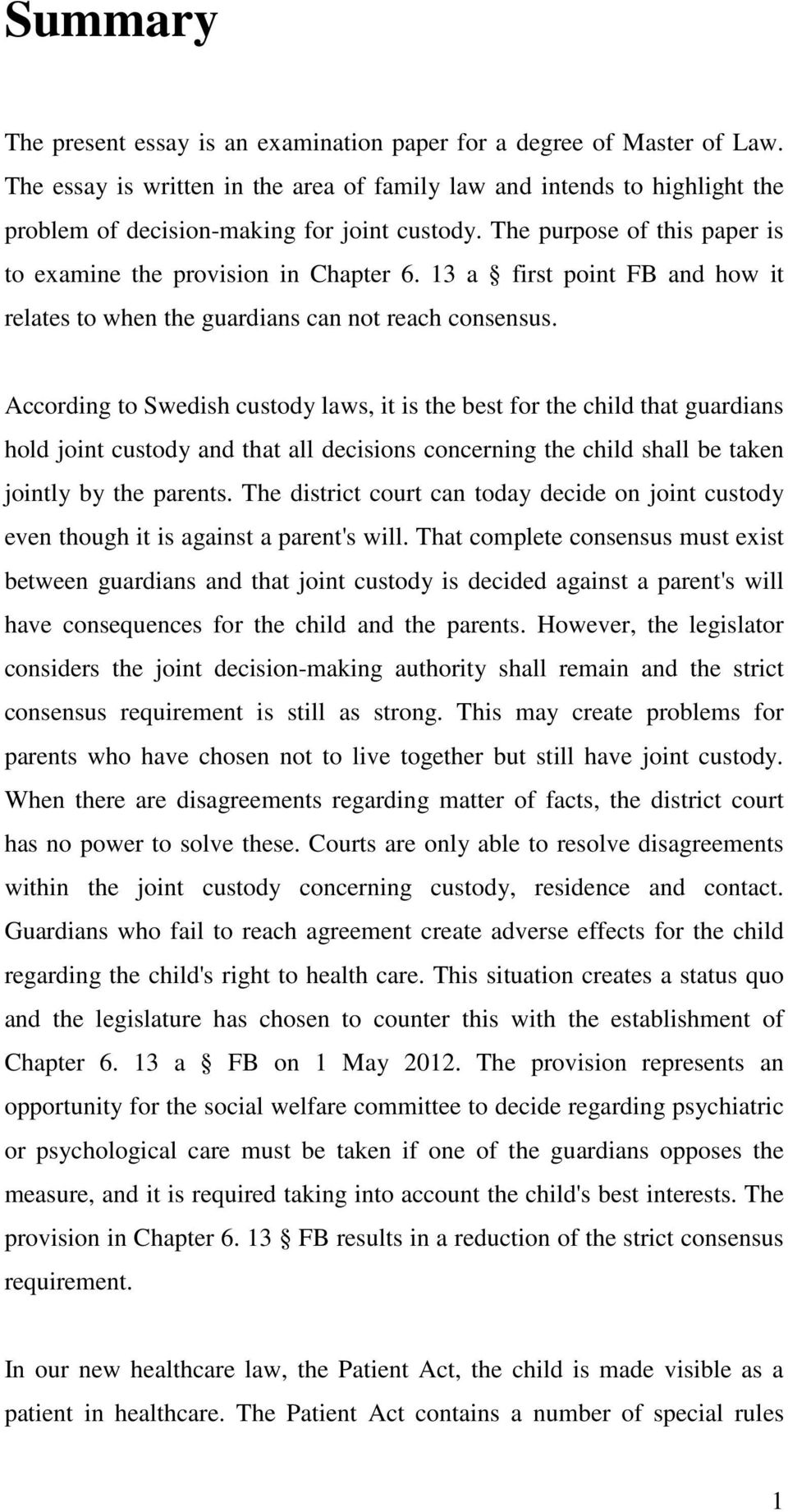 13 a first point FB and how it relates to when the guardians can not reach consensus.