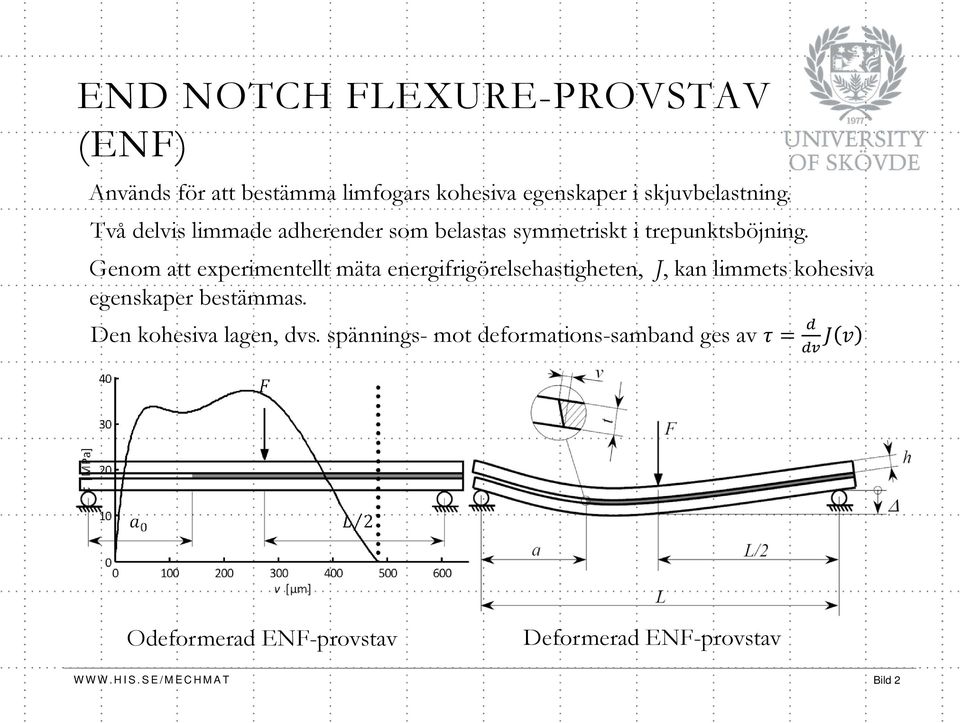 Genom att experimentellt mäta energifrigörelsehastigheten, J, kan limmets kohesiva egenskaper bestämmas.